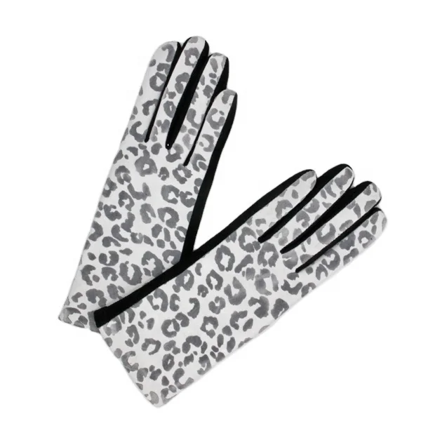 Winter Soft Warm Women Suede Gloves Full Finger With Cuff Trim Cuff Outdoor  Protective lady Gloves