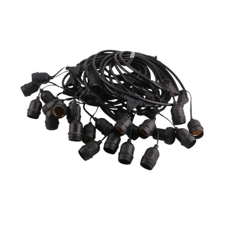 2 Prong Power Cable 2Pin Cord Polarized Plug Universal Salt Lamps Cord Set Usa E27 Lamp Holder Cable
