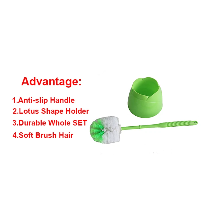 HQ1877 Qatar market bathroom sanitary ware lotus shaped toilet brush set