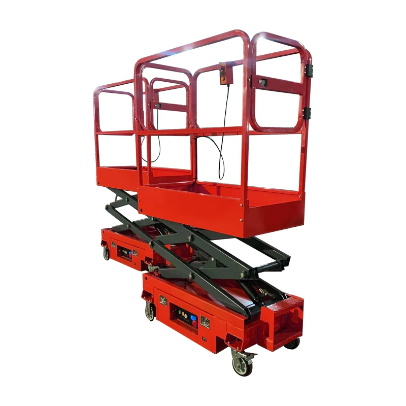300kg 500kg Mini Mobile Lift Platform Aerial Aluminum Work