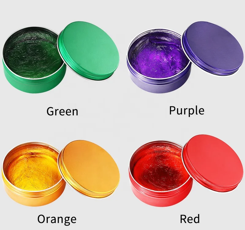 Professional colorful water based and strong hold hair gel and edge control oem hair wax