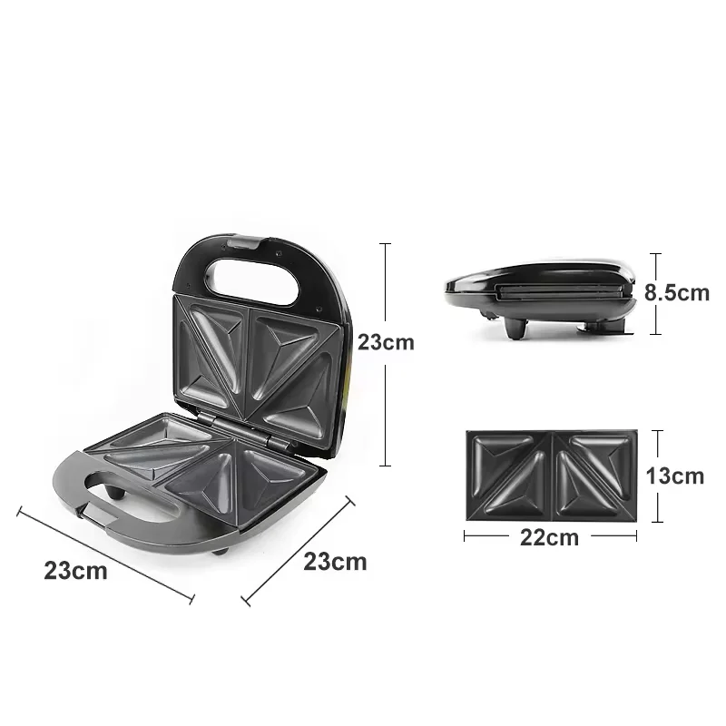 2 Slice Sandwich Maker Toaster Sandwich Maker Multi-function Sandwich Maker