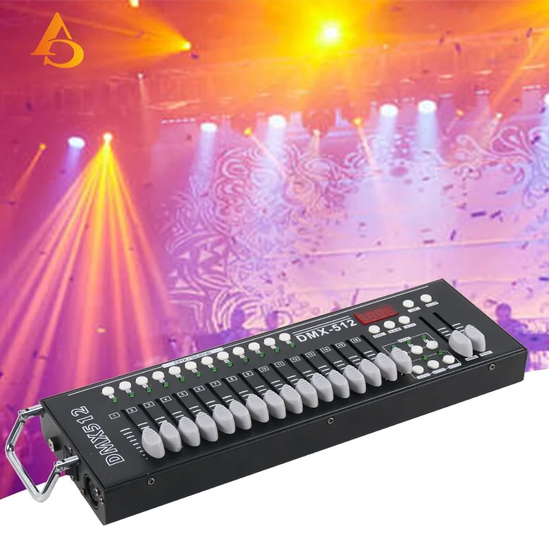 Алюминиевый DMX 512 контроллер освещения консоли для свадебного диско-бара ночного клуба