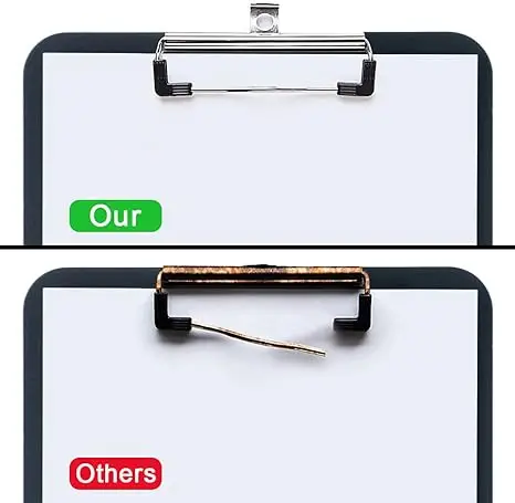 GOIT Metal Plastic Memo White Folder File Paper Custom Wood Cardboard Writing Board Clipboard Clips with Storage