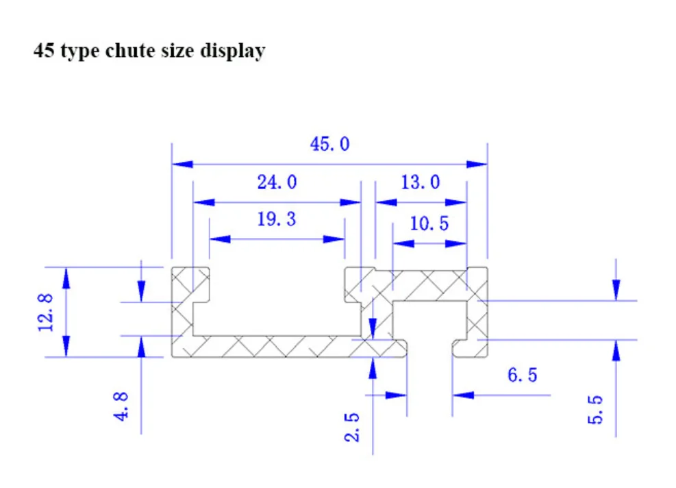 JDSR 45 Type T-slot Miter Track Jig Fixture Slot Aluminium  Miter Track Woodworking Tool For Workbench Router Table