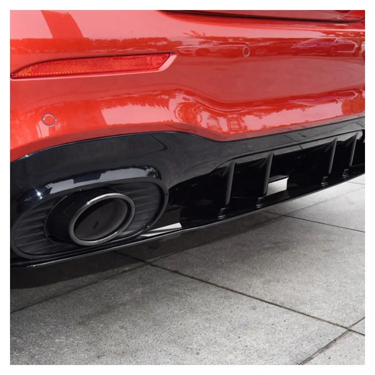 For Mercedes W177 A Class A45 AMG Style Rear Diffuser+Exhaust pipe 2019+