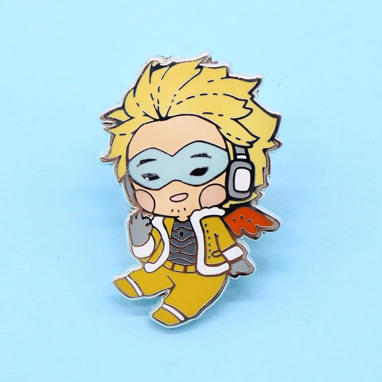 2020 New Idea Beautiful Lapel Pin Custom Japanese Anime Characters Badge Portrait Cartoon Enamel Pins
