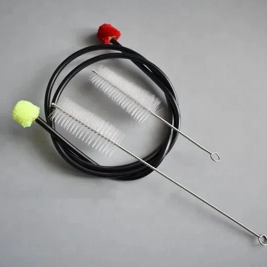 Wholesale professional trumpet trombone round horn inner hall flute head piston cleaning brush plastic
