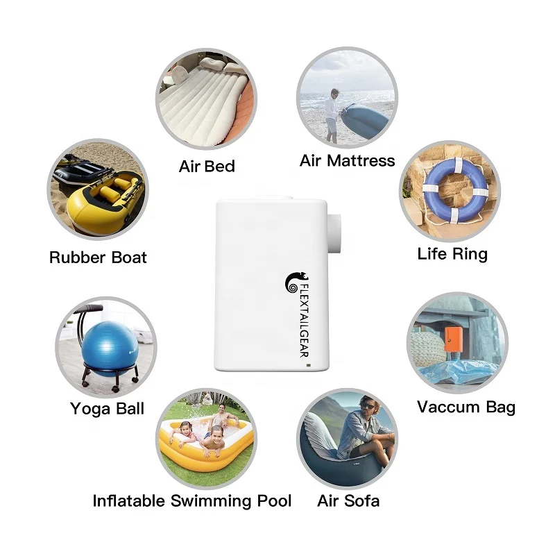 Flextial Vacuum Storage Bags With Electric Air Pump Wireless Air Pump Tent 12V Mini Portable Electric Air Pumps