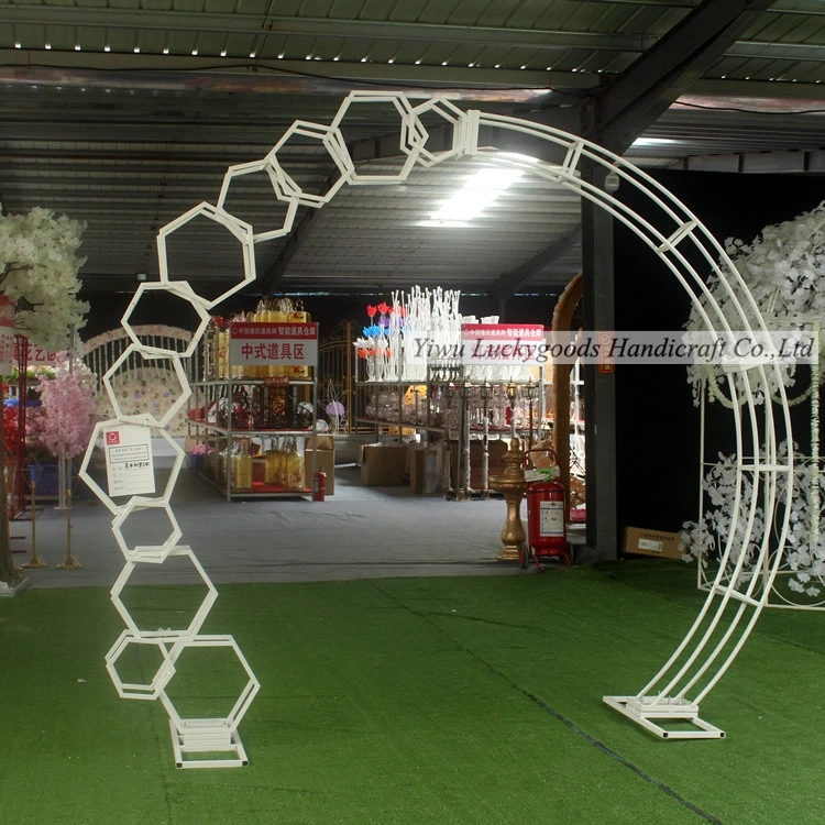 LFB1328 green Artificial flower arch backdrop set for wedding decoration