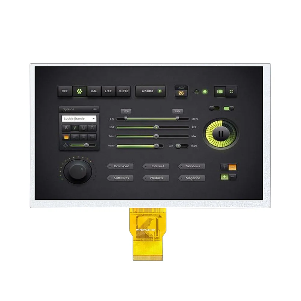 9' 1024x600 RGB TTL 50pin TFT display panel Module 9 inch LCD screen