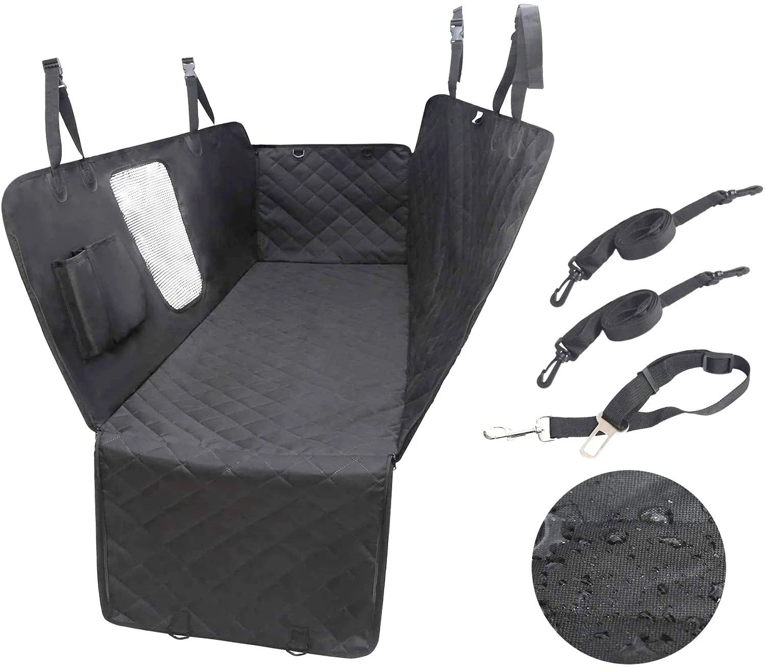 Водонепроницаемый роскошный чехол на автомобильное сиденье для собак, накидка на автомобильное сиденье для домашних животных, внедорожников 54*58 дюймов, гамак