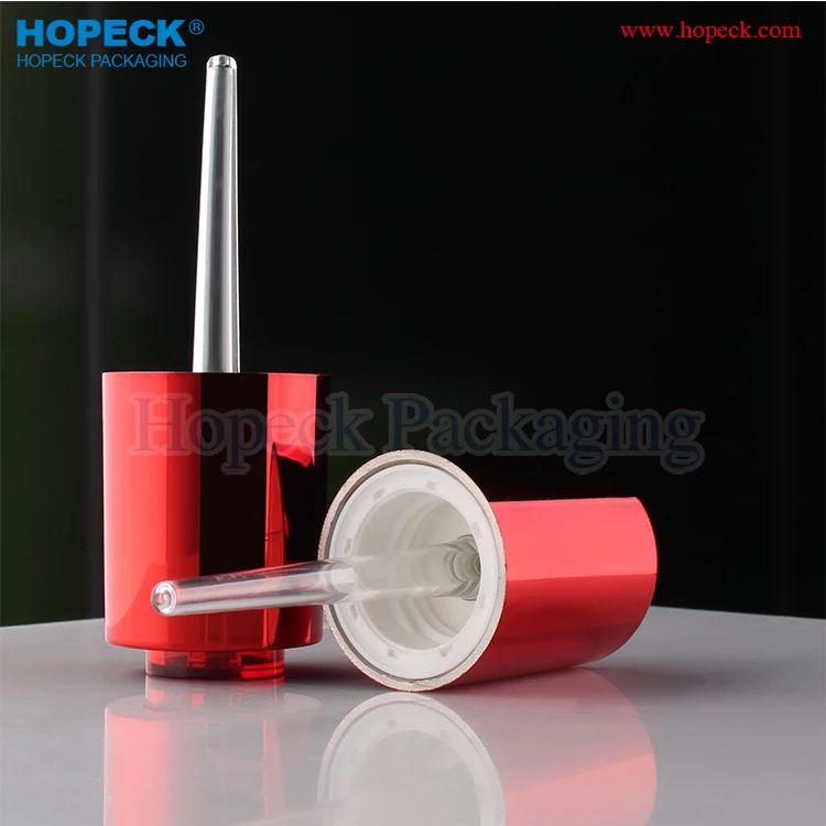 
20/410 plastic twist press-head dropper cap for essential oil serum bottle HPK-SKINP959-00006W 