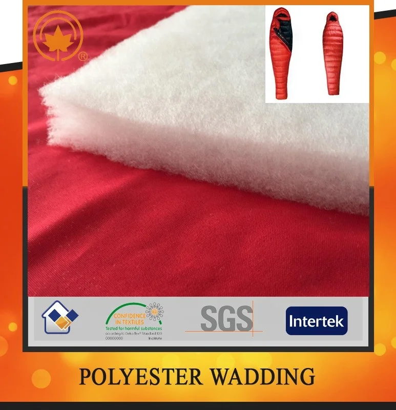 Warmth Stacking Environmental Protection Soft Non Woven Polyester Wadding