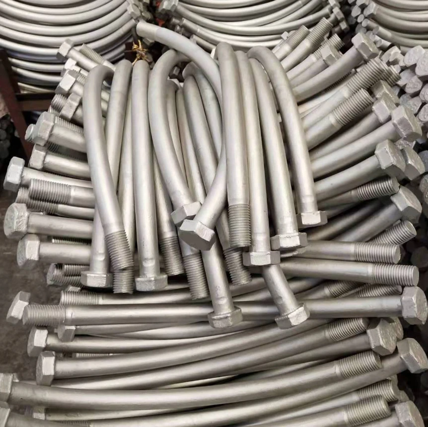 
Tunnel Curve Connecting Hex Bolt Steel U Shape Tunnel Hex Head Bolt For Subway Construction 