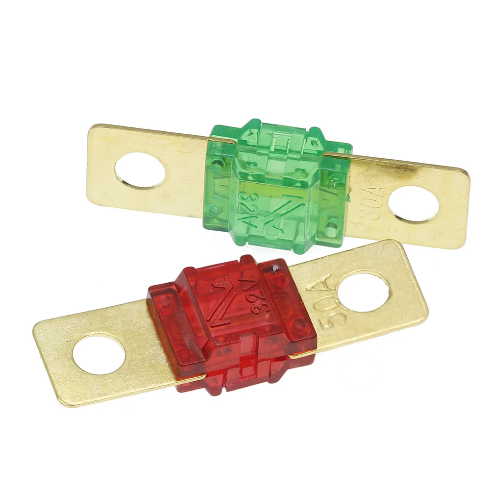  Автомобильные предохранители ANS FUSE 20A 30A 40A 50A 60A 70A 80A 100A 125A 150A 175A ANL Позолоченные Mini Car Stereo Audio AFS