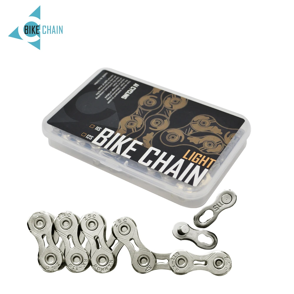 MTB bicycle chain Mountain Road Bike Ultralight Components 11 Speed 116 Links Silver Hollow Chain shimano bicycle chain