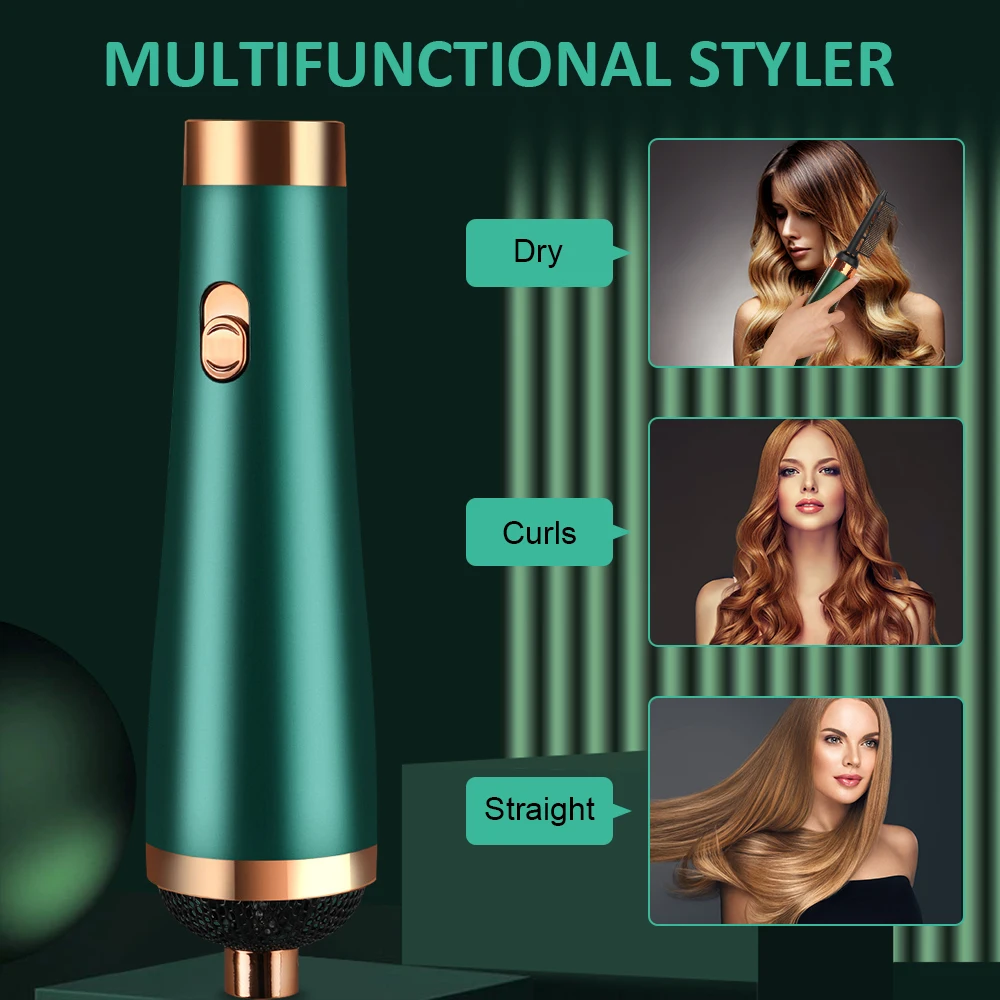 Professional 3 In 1 Hair Dryer Brush One Step Hair Dryer And Styler Electric Hot Air Brush
