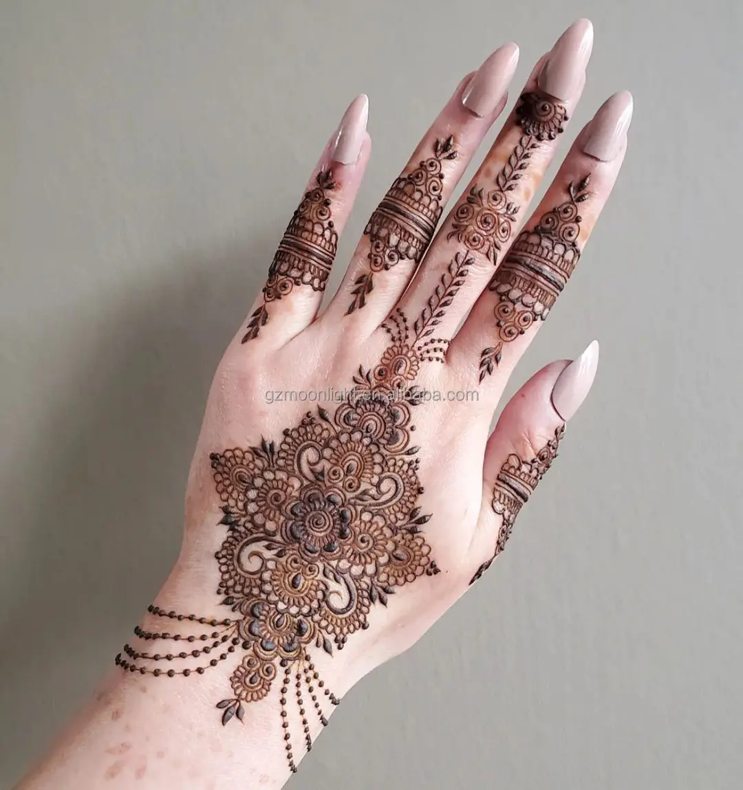 Professional Produce Mehndi Sticker Tattoo Temporary Bridal Henna Hand Tattoo Stencils
