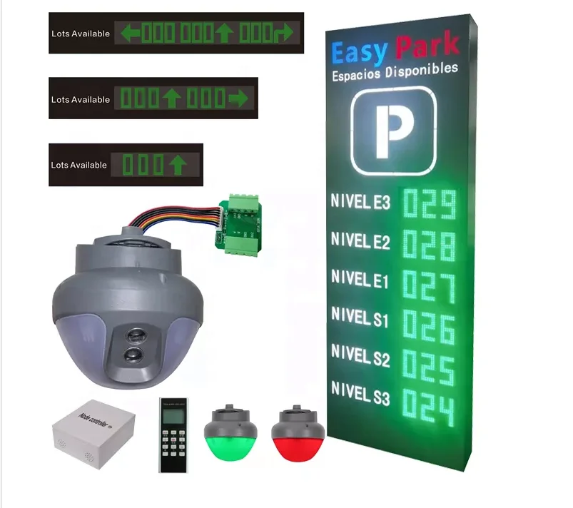 LED ultrasonic space sensor parking guidance system software