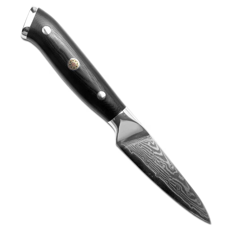 6PCS 67 Layers Damascus Steel  Chef Nakiri  utility paring  Bonning knife Kitchen Knife sets with G10 handle