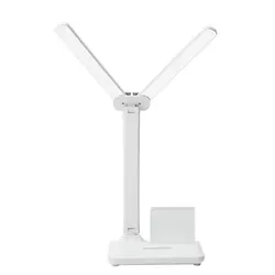 OEM Original Double Head Light LED Charging Desk Lamp Multifunctional 360 Degree Flexible Desk Lamp Mini Reading Night Light
