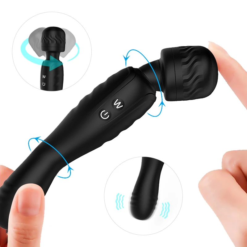 12 vibration frequency Silicone AV stick clitoral stimulation massage wand G spot vibrator sexual toy for women vagina vibrator