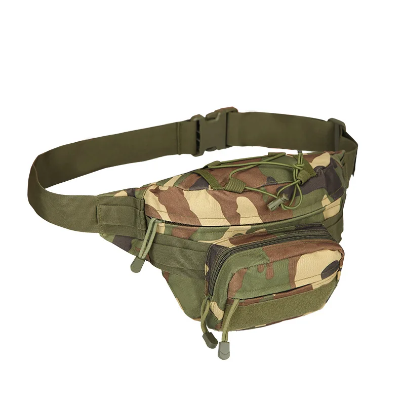 Wholesale customized men running camo tac tical mil itary waist bag fanny pack