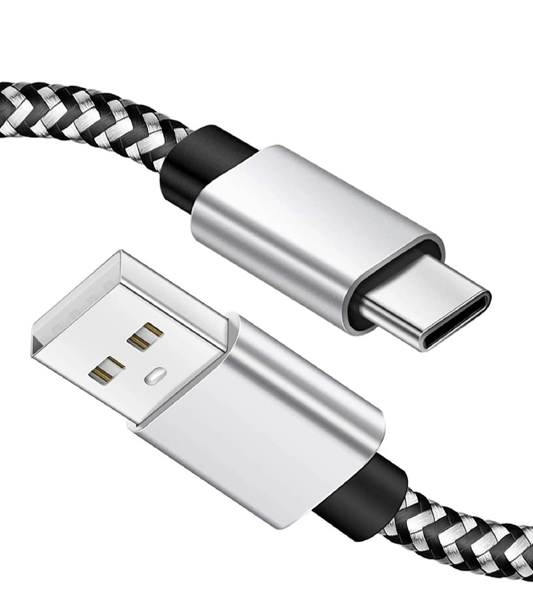 For Android Type-C USB Charging Cable Durable Braided USB A to Usb C Data Transfer Cable