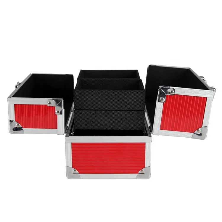 
Custom Logo ABS surface Mini Aluminum Portable Makeup Case 