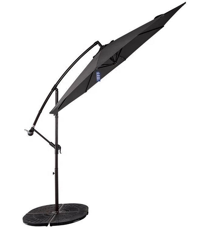 Outdoor Aluminum Luxury Garden Patio Parasol Villas Umbrella Table Umbrella Easy Folding Sun Umbrella for Hotel Restaurant