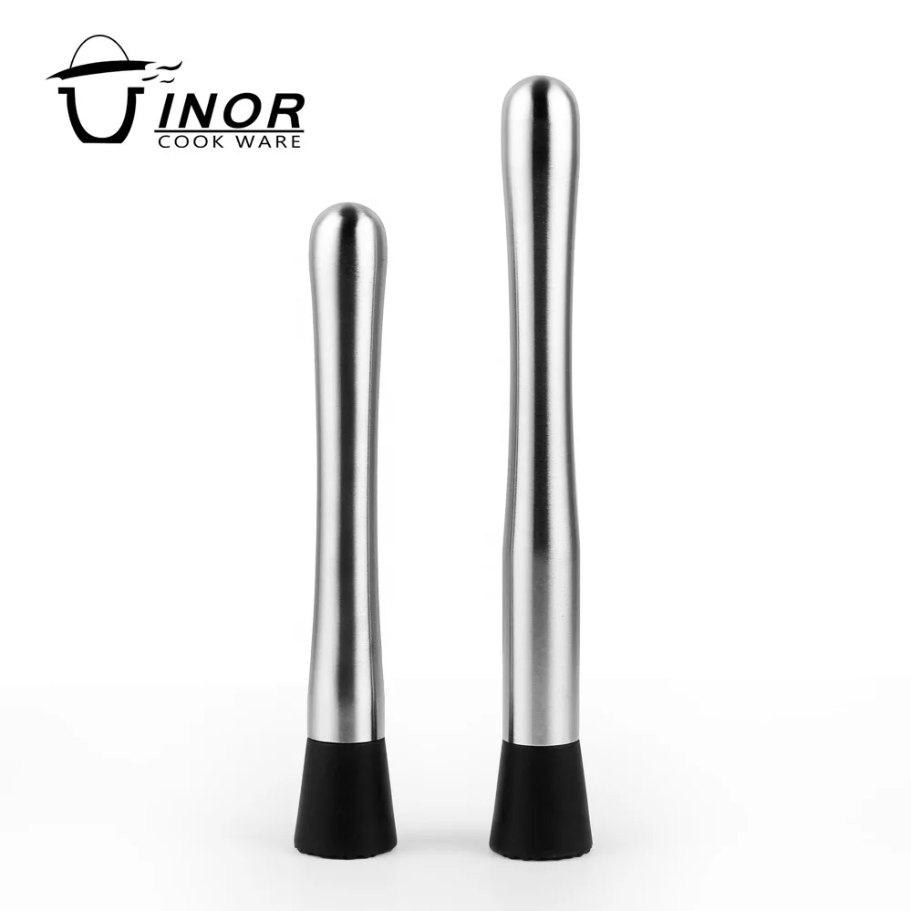 Broken Popsicle Bar Tools Stainless Steel Cocktail Muddler for Making Mojitos, Margaritas, Fruit Drinks