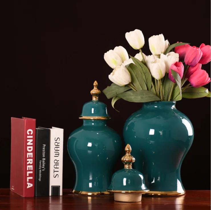 Traditional Chinese Style Vases  Customized Wholesale Unique Modern Flower Vases Ceramic Vases For Home Decor