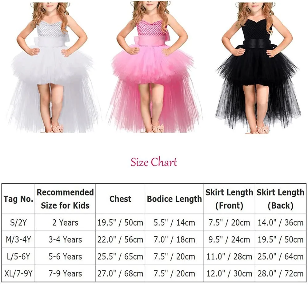 FREE SAMPLE Handmade Girls Tutu Dress Low Flower Birthday Costume Tulle Dress Kids Wedding Bridesmaid Pageant Party Formal