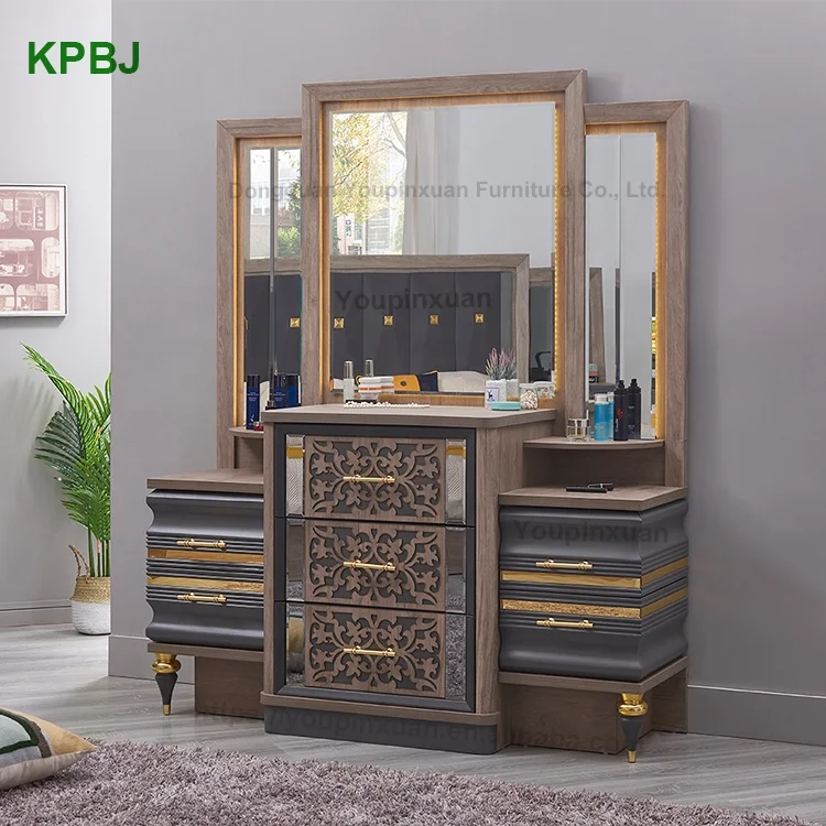 
Modern Classical King Size MDF Complete Bedroom Furniture Sets Luxury Wooden Bedroom Sets 