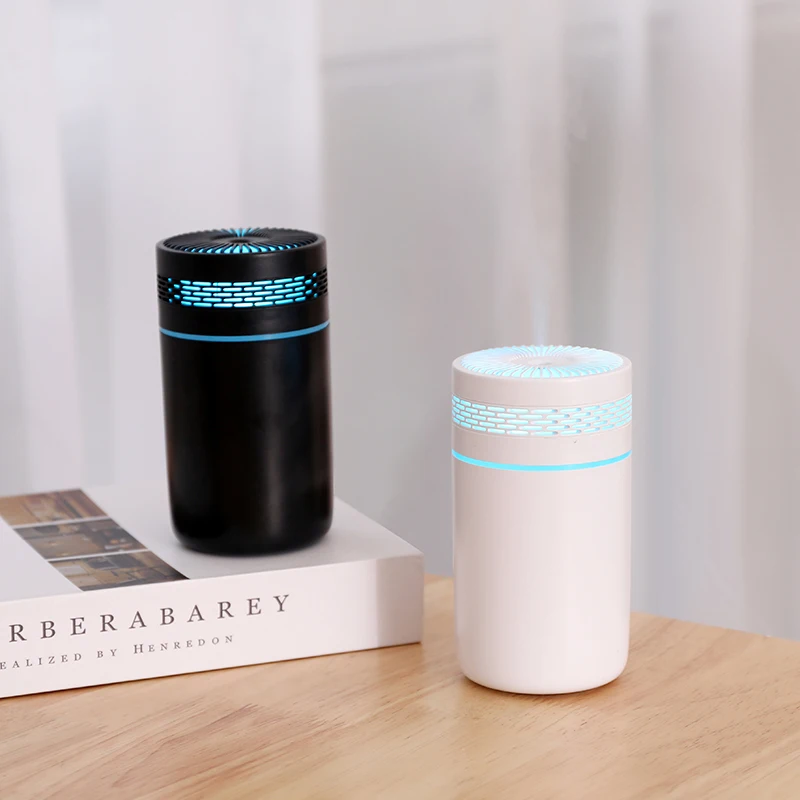 Home Moisturizing Air Purifying Mini Portable Mist Maker Aromatherapy Ultrasonic Humidifier with Night Light for Car