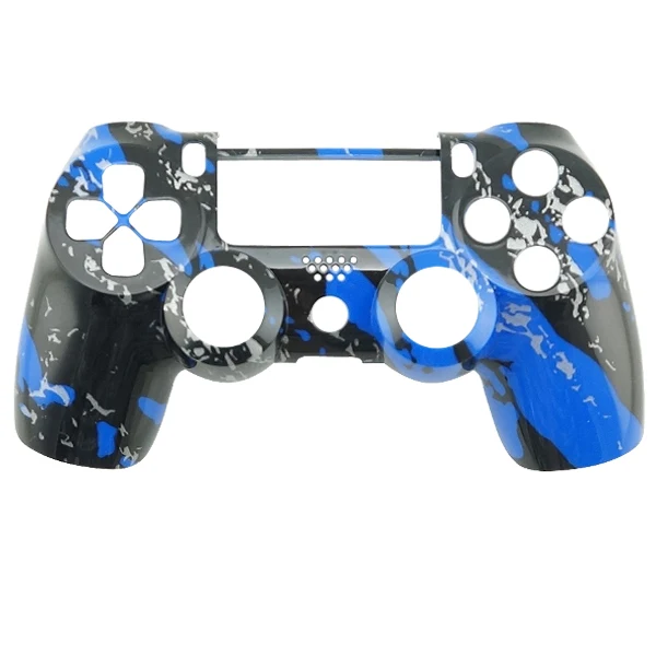 Hydro Dipped Blue Splatter Controller Shell for PS4 Dualshock 4 Gamepad Housing Button Marble Painted