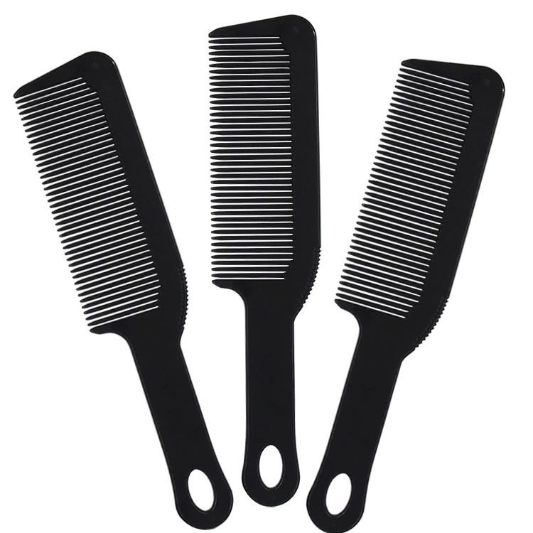 Hair Salon Professional Pure White pente de cabelo 9 Inch Thick Flat Top Comb