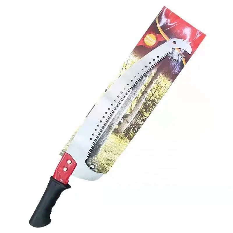 Garden high-altitude pruning saw high branch saw double hook saw woodworking hand saw