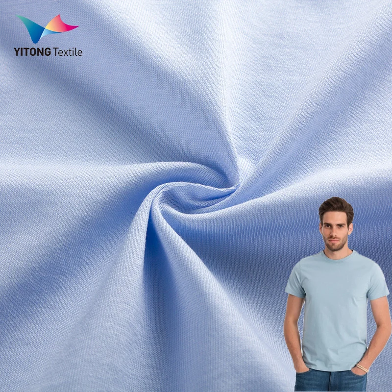 High Quality 40S/1 Mercerized Cotton Jersey Fabric 50% Cotton 50% Modal Fabric for Tshirt Clothing