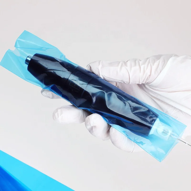 Hot sale 200pcs/box disposable pen type rotary cartridge filter protective  covers wrap tattoo pen sleeve  for tattoo supplies