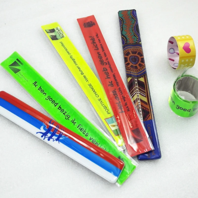High Visibility Reflectors PVC Reflective Bands,Reflective Slap Bracelet,Reflective Wristband