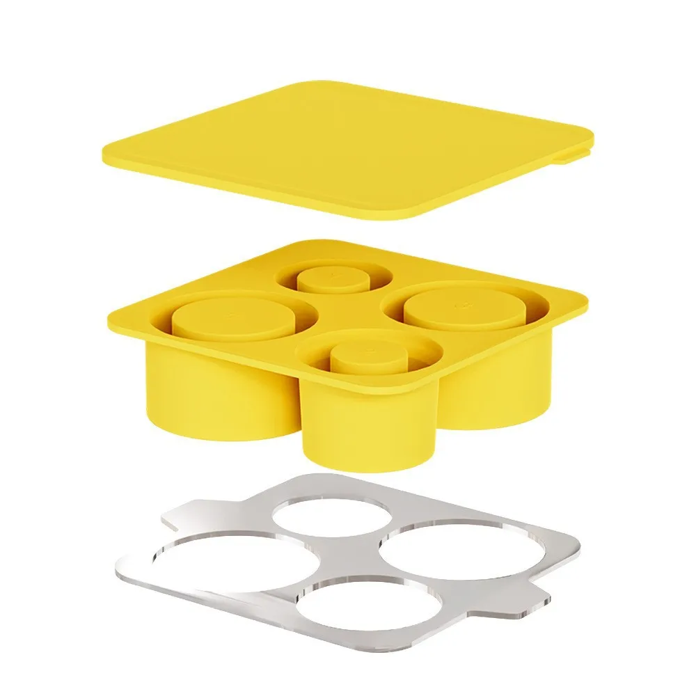 Ice Cube Tray Mold for Stanley Cup Tumbler Cup  Silicone Ice Mold with Lid 20-40 oz