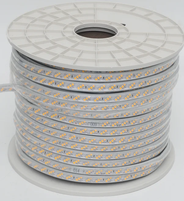 2024 High Quality With-wire SMD2835 180eds/m 3 rows Ip67 Waterproof Ac 110v 220v Led Strip Light