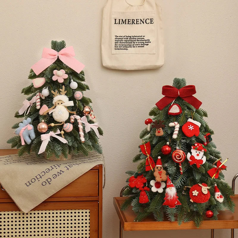 DIY Mini Christmas Tree Set Eco-friendly Christmas Tree for Desktop Decoration and Christmas Gifts for Kids