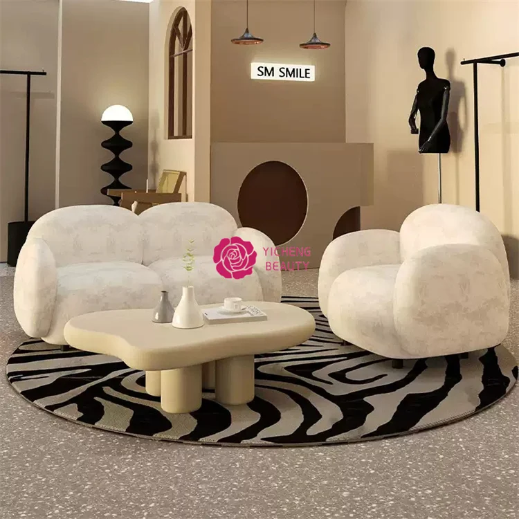Yicheng Beauty Super Quality Small Size Sofa Black Velvet Clothing Store Waiting Area Sofa for Customer with Cheap Price