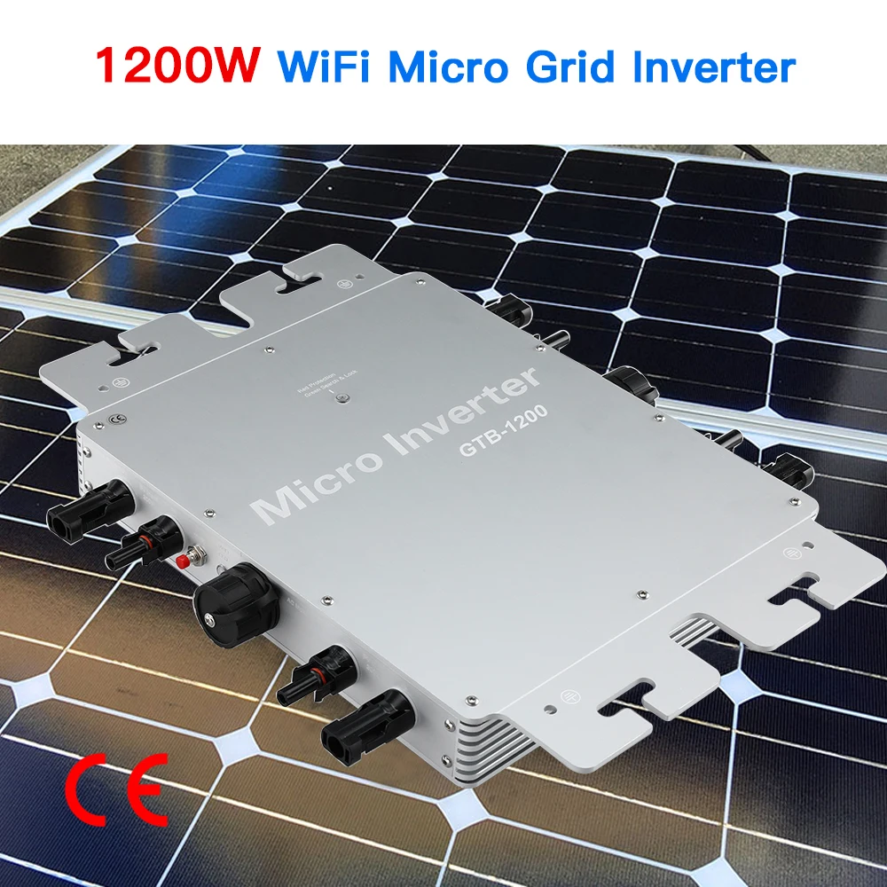 1200W Waterproof Solar Inverter 12 Years Manufacturer IP67 Micro Power