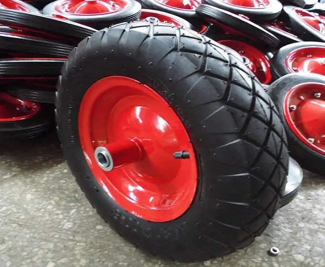 OEM/ODM Wholesale Pneumatic Wheelbarrow Wheels Pneumatic Wheel Barrow Wheel