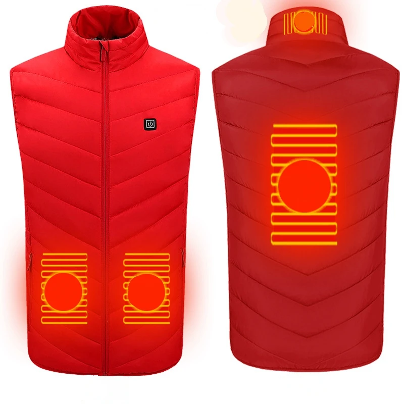 Smart Heated Vest Adjustable Warm Clothing Men Rechargeable