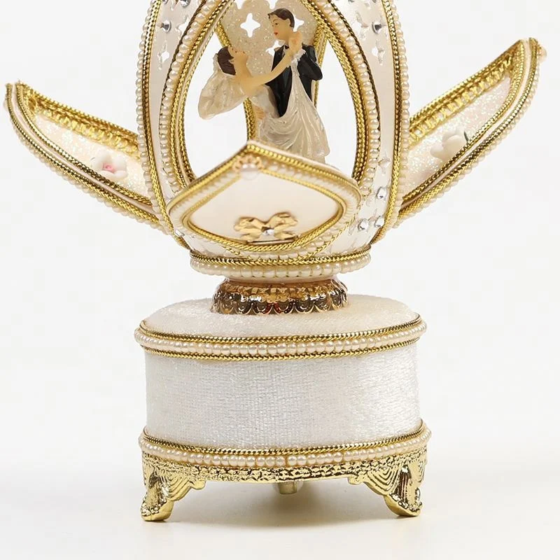 Faberge Egg Decorated Fancy Hand Made Music Box